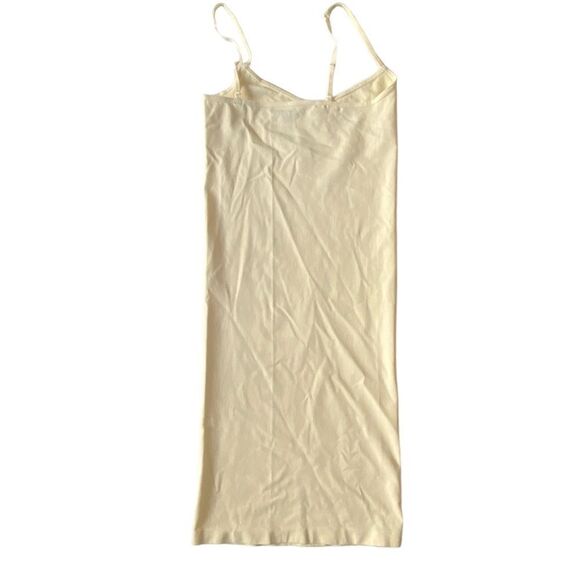 Free People Intimately Cream Skinny Strap Seamless Mini Slip Dress NWOT - Picture 6 of 12